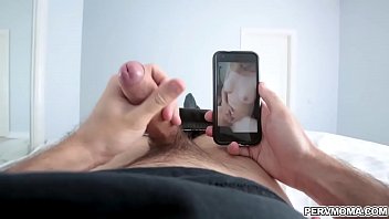 Stepson sees Sarahs phone laying out and just has to check it out He sees some of those sexy vids he knew she was taking!